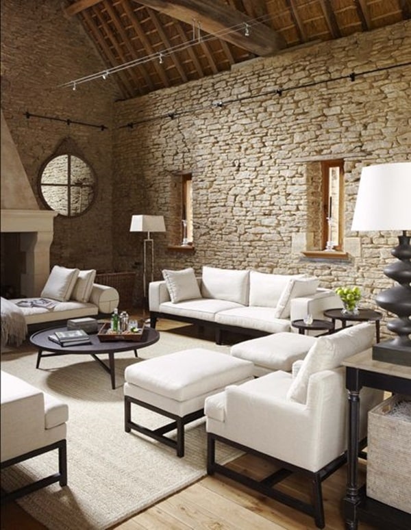 living room interiors with stone 9