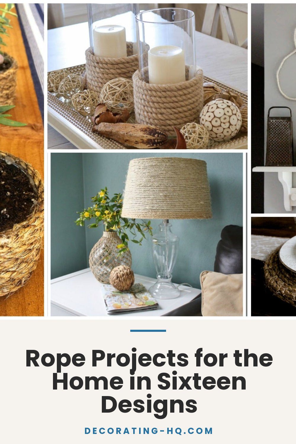 Rope Projects for the Home in Sixteen Designs