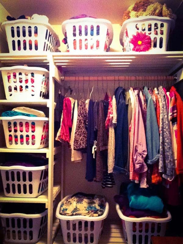 20+ Ingenious Low Cost DIY Closets