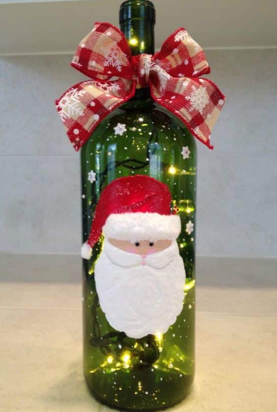 make christmas decorations with bottles 11