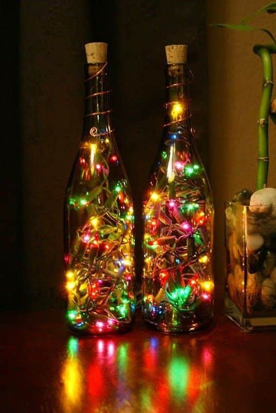 make christmas decorations with bottles 15