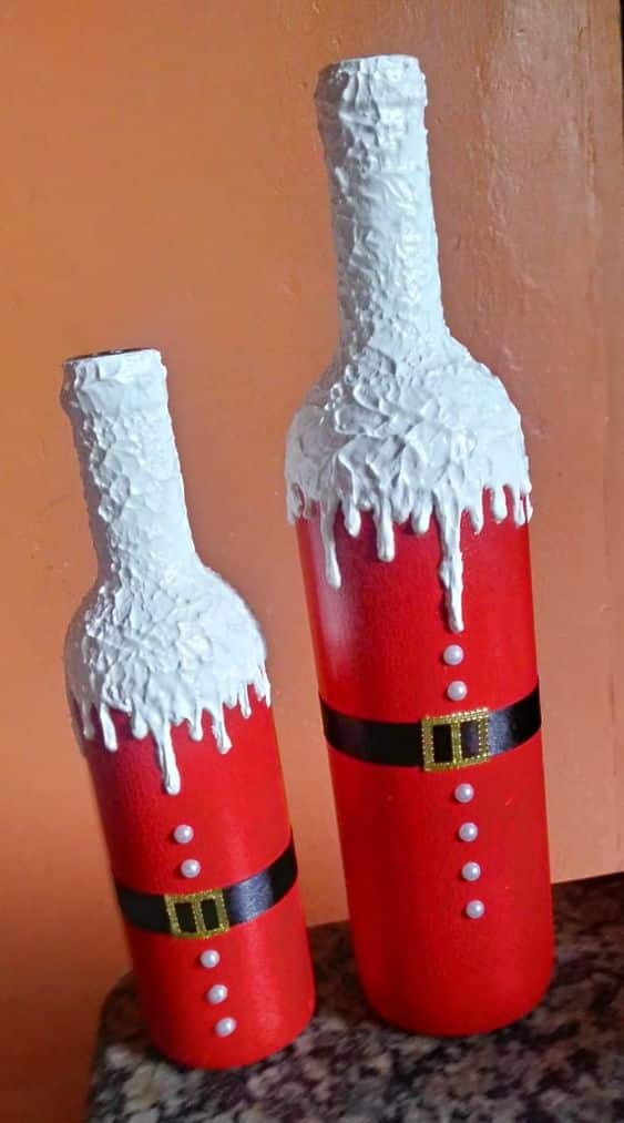 make christmas decorations with bottles 7