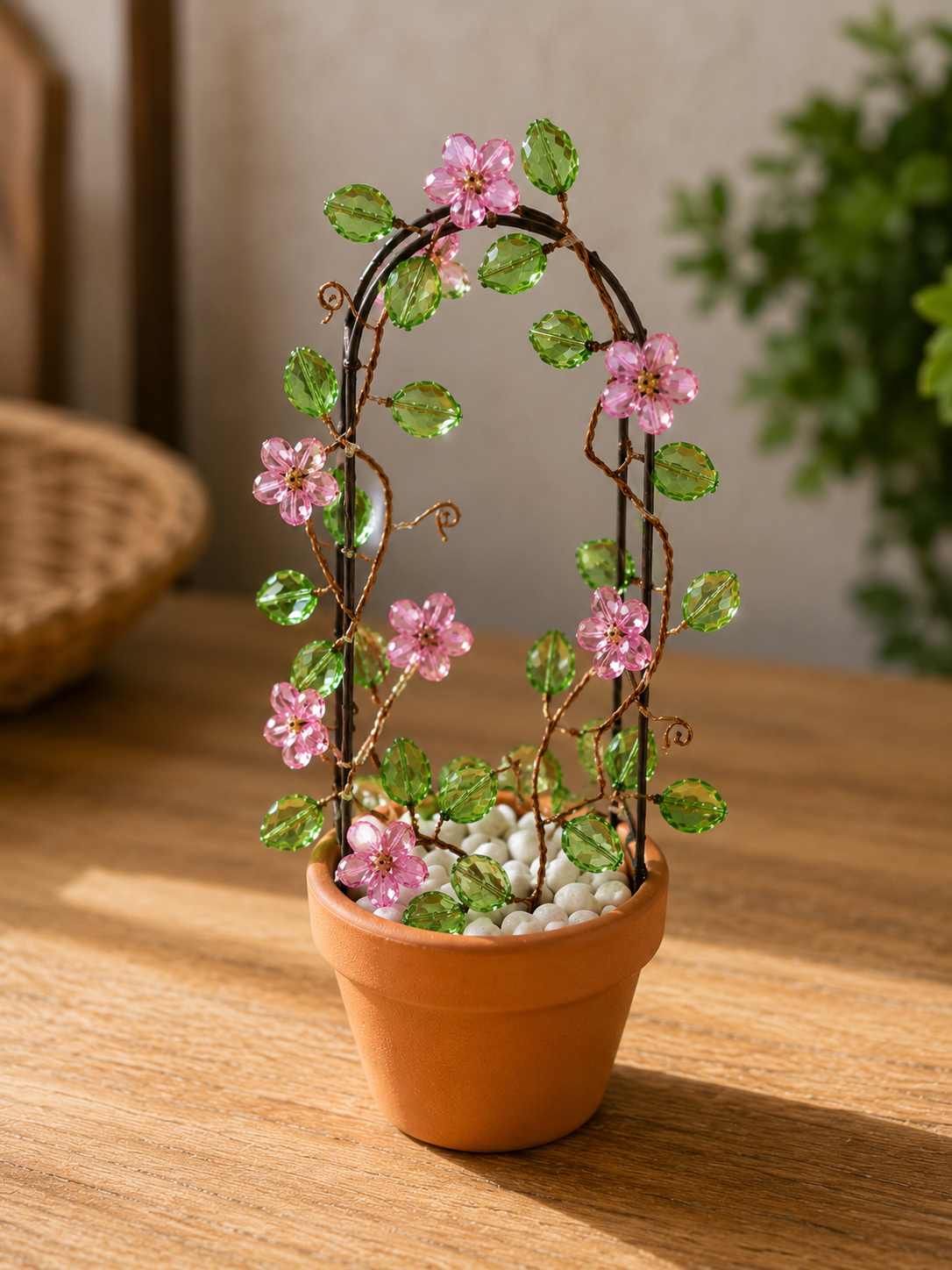 Miniature Flower Pots Adorned with Beads and Jewels Miniature Flower Pots Adorned with Beads and Jewels miniature flower pots adorned with beads and jewels 6