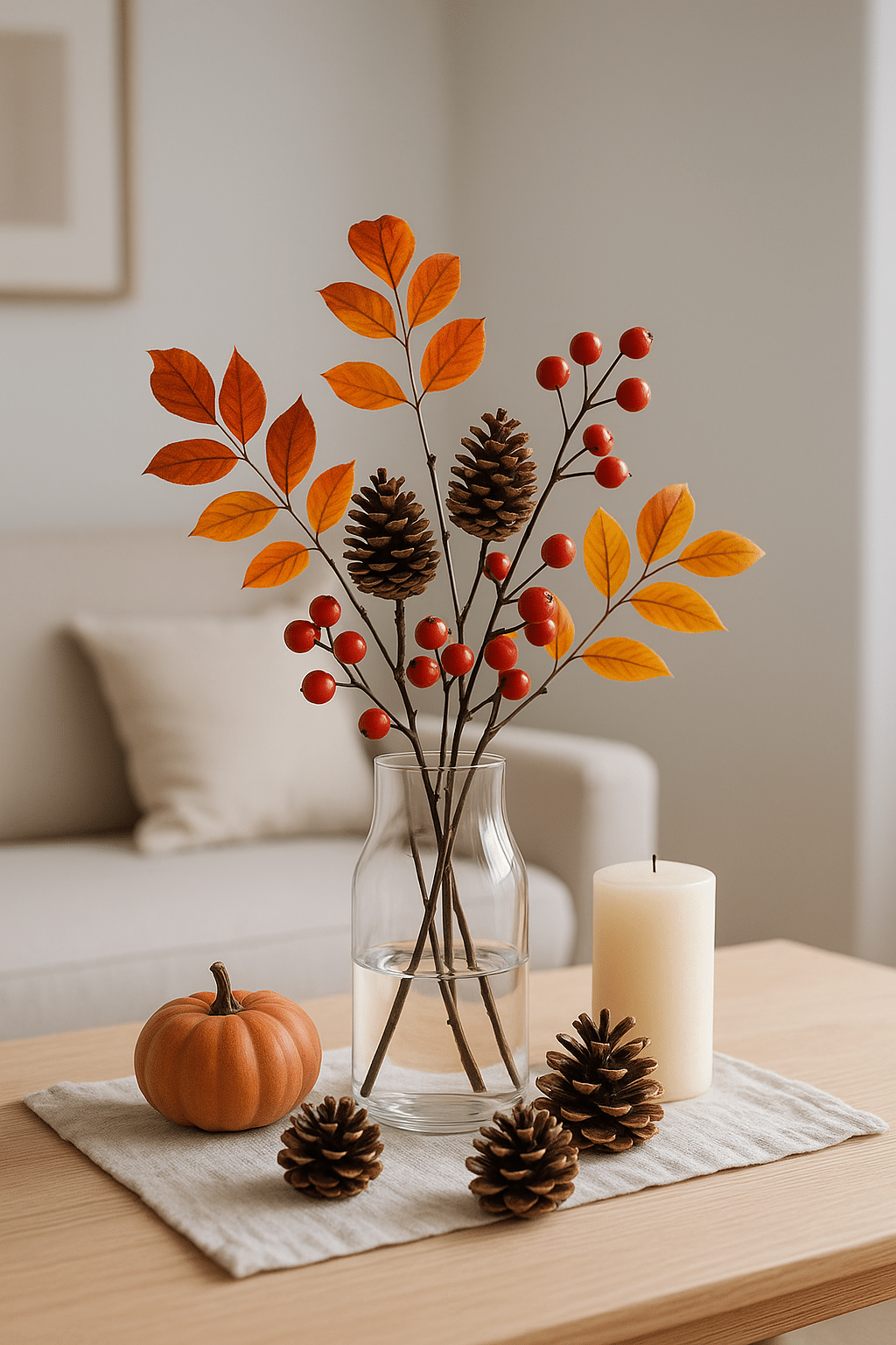 minimalist scandinavian fall decor 4