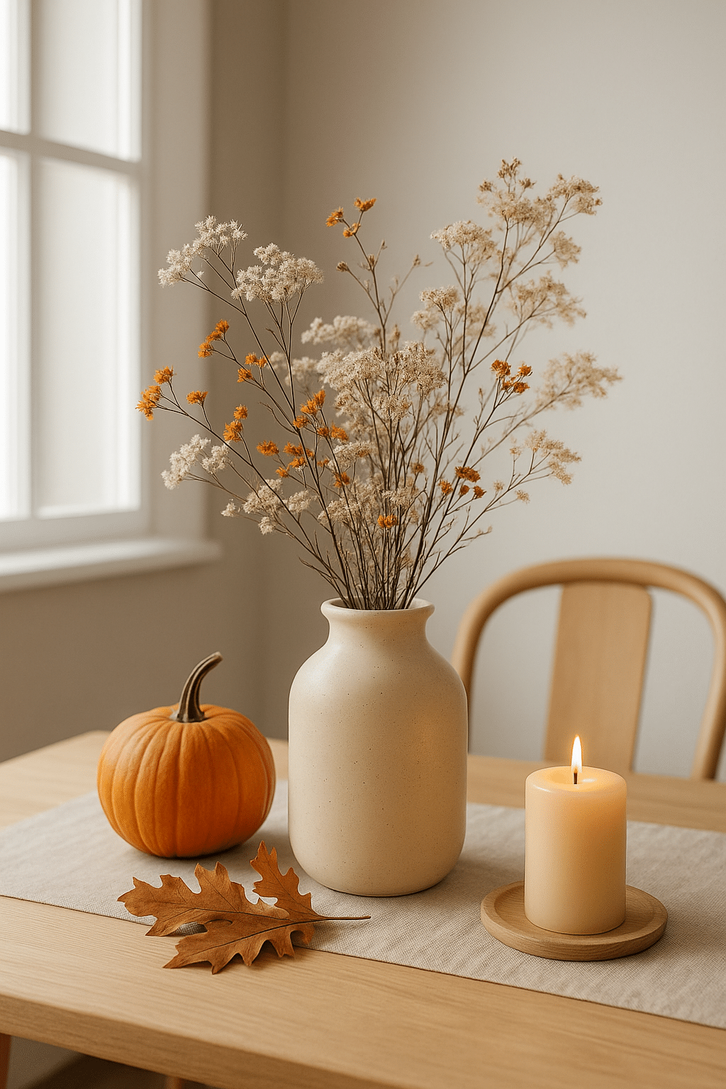 minimalist scandinavian fall decor