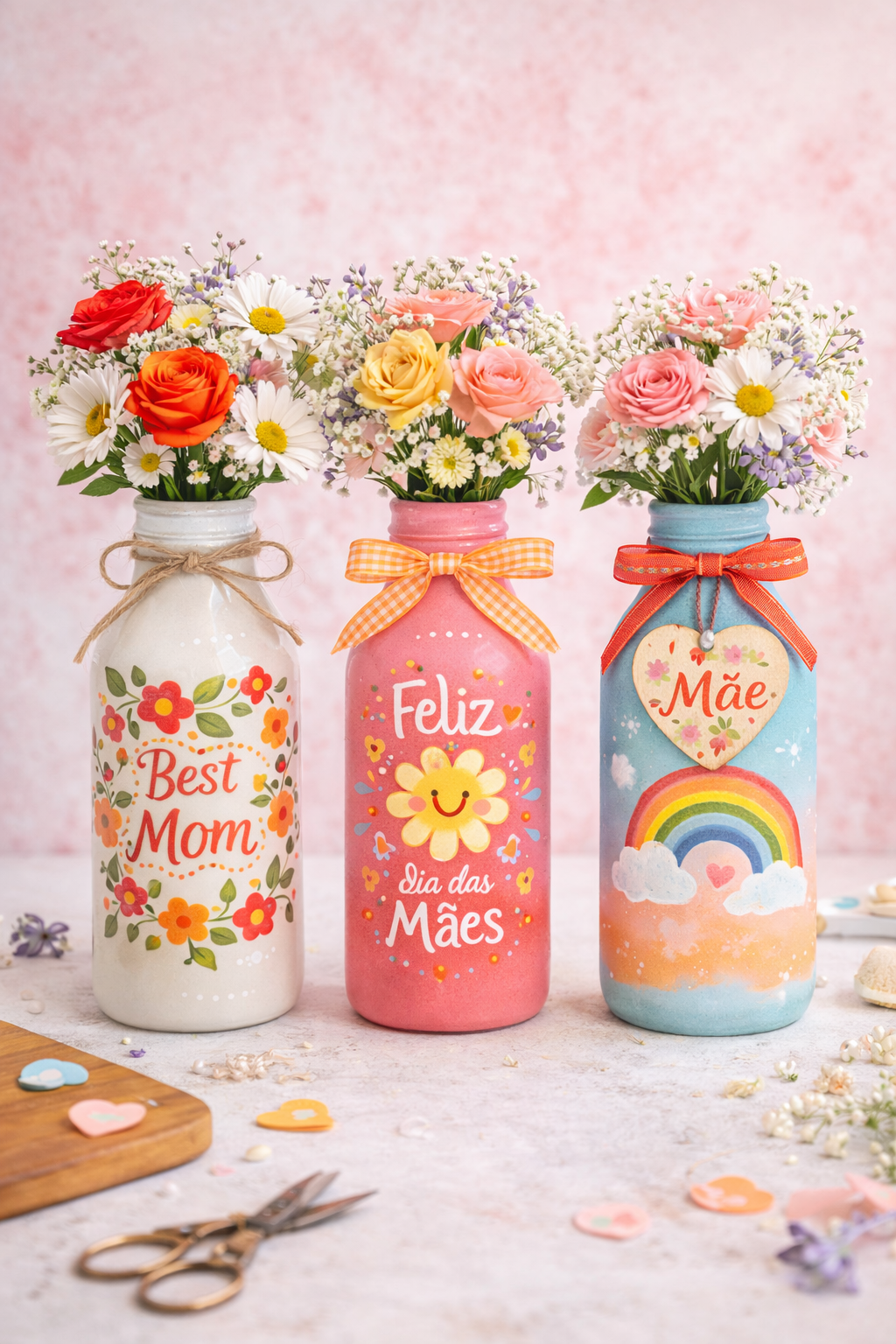 Stunning Mother's Day Decor Ideas Using Glass Bottles Stunning Mother's Day Decor Ideas Using Glass Bottles mothers day decoration ideas using glass bottles 2