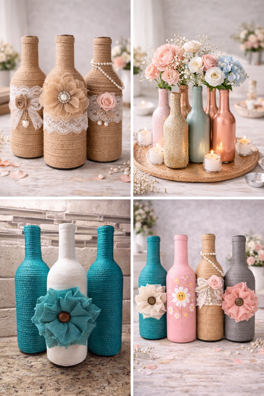 Stunning Mother's Day Decor Ideas Using Glass Bottles Stunning Mother's Day Decor Ideas Using Glass Bottles mothers day decoration ideas using glass bottles 3