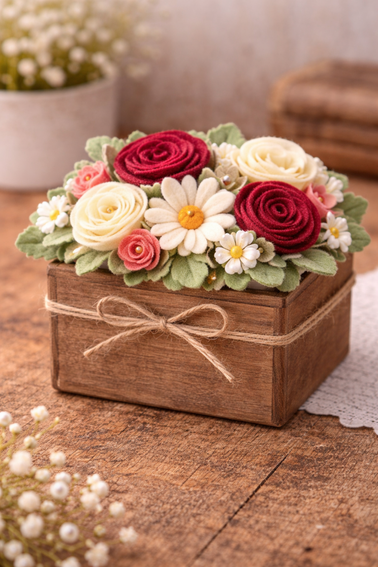 Mother’s Day Ideas: How to Make a Flower Arrangement with Felt Mother’s Day Ideas: How to Make a Flower Arrangement with Felt mothers day ideas how to make a flower arrangement with felt 4