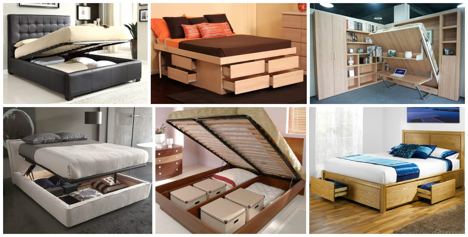 multi functional bed with storage ideas