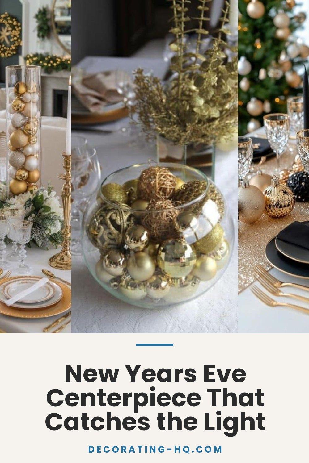 New Years Eve Centerpiece That Catches the Light