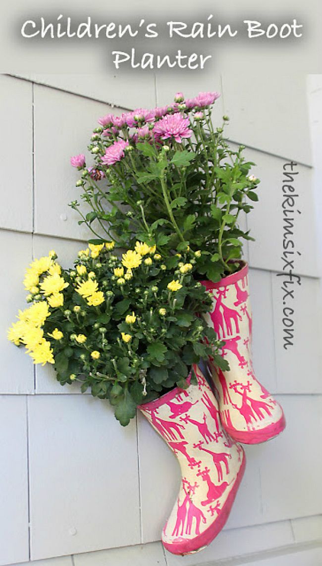 9 Ways to Use Old Shoes as Planters