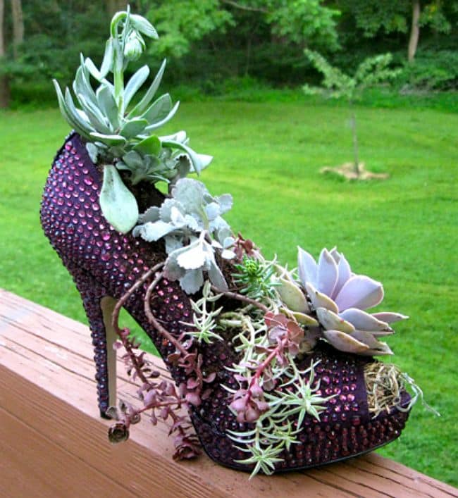 old shoes planter 8