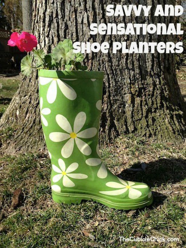 9 Ways to Use Old Shoes as Planters