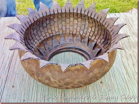 old tire flower planter17