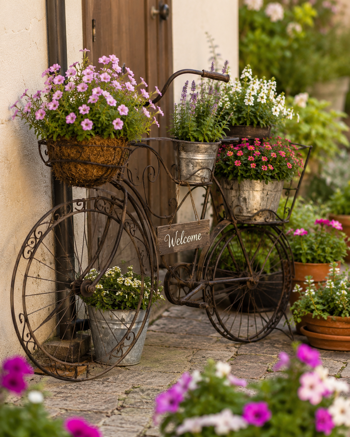 Original ideas for transforming a bicycle into a decorative flower pot Original ideas for transforming a bicycle into a decorative flower pot original ideas for transforming a bicycle into a decorative flower pot 1
