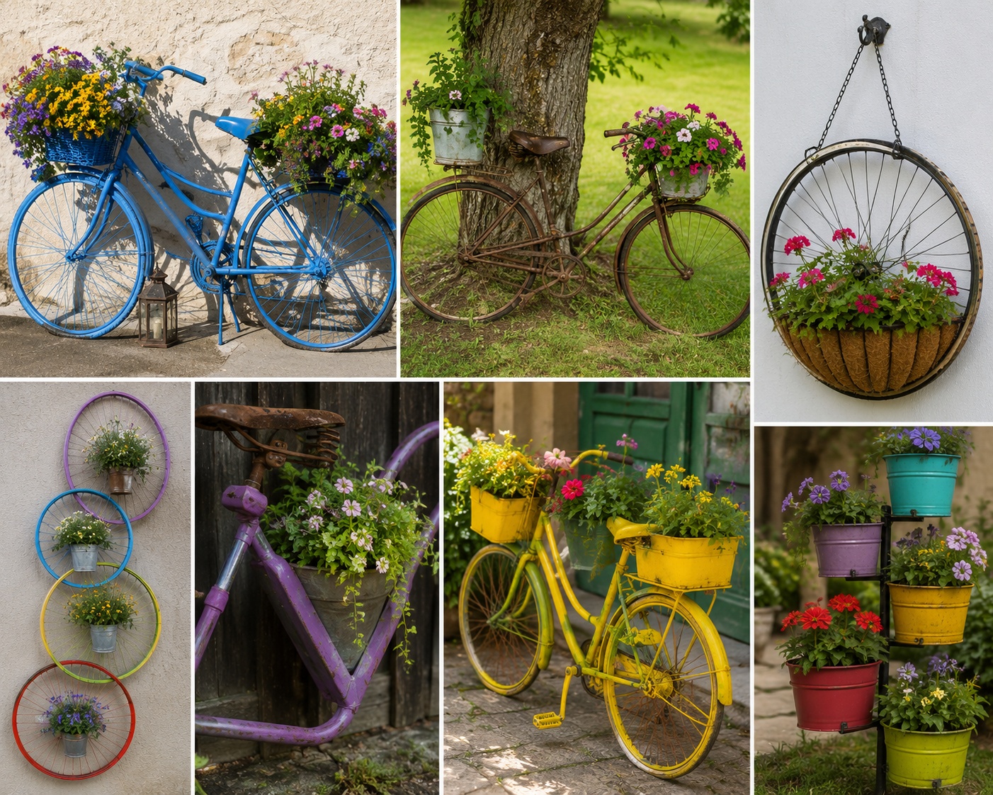 Original ideas for transforming a bicycle into a decorative flower pot Original ideas for transforming a bicycle into a decorative flower pot original ideas for transforming a bicycle into a decorative flower pot 2