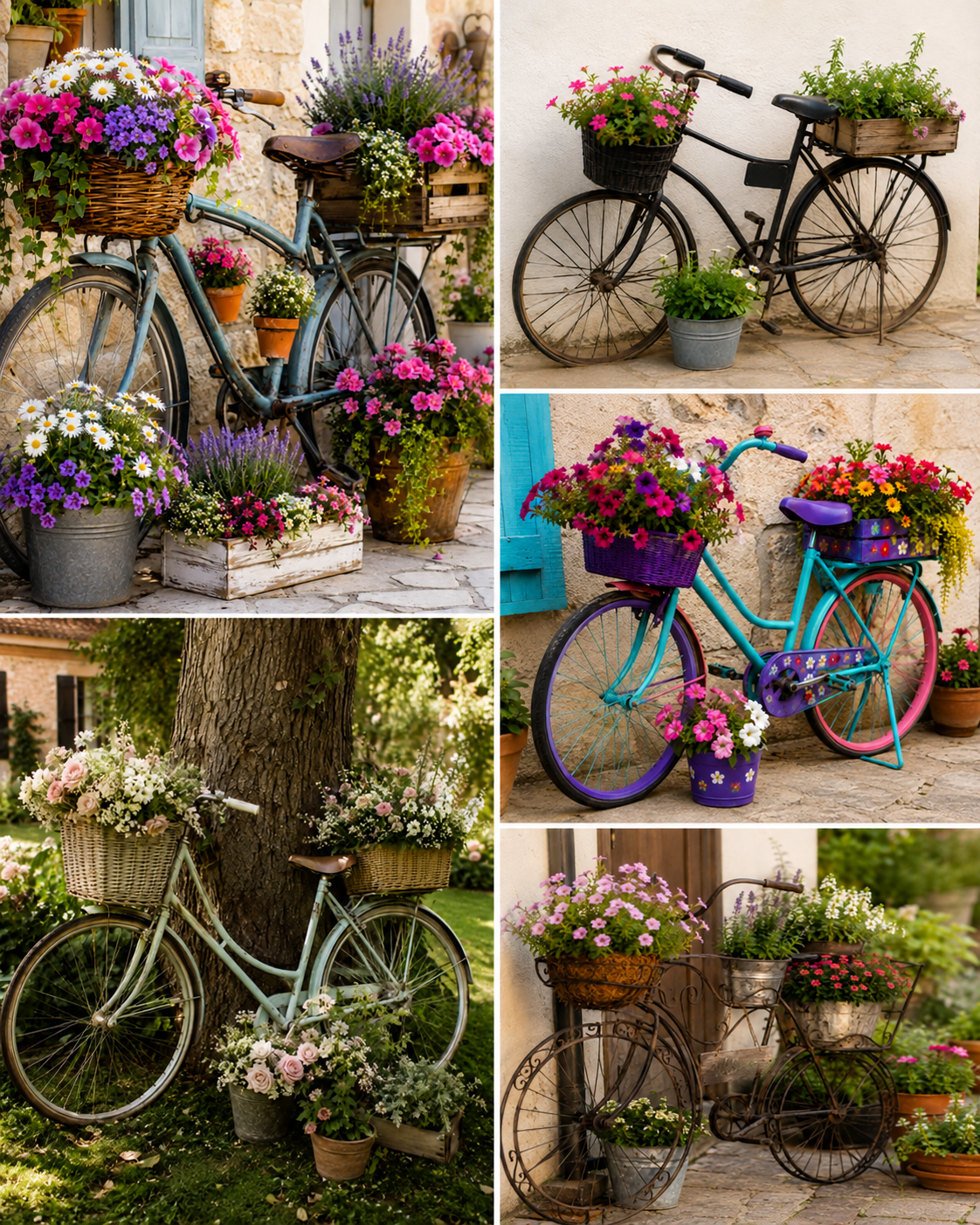 Original ideas for transforming a bicycle into a decorative flower pot Original ideas for transforming a bicycle into a decorative flower pot original ideas for transforming a bicycle into a decorative flower pot 7