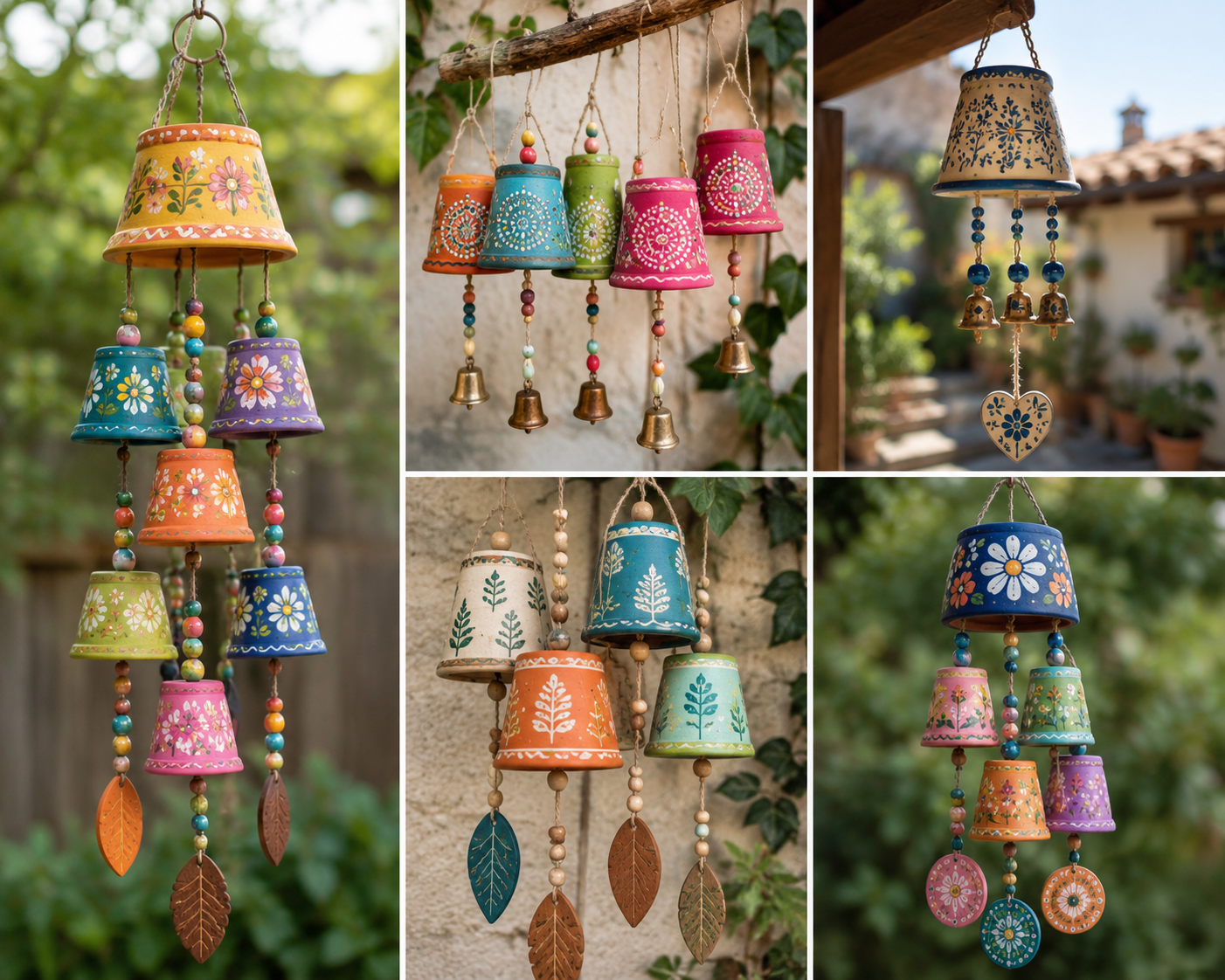 Beautiful Painted Pot Wind Chime Designs to Try Today Beautiful Painted Pot Wind Chime Designs to Try Today painted pot wind chime 4