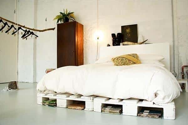 25+ Ingeniously Beautiful DIY Pallet Bed Designs