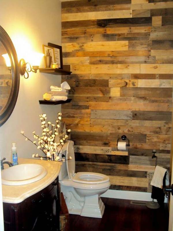 25+ Fantastic DIY Bathroom Pallet Projetcs