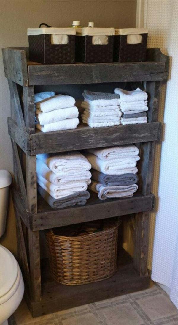 25+ Fantastic DIY Bathroom Pallet Projetcs