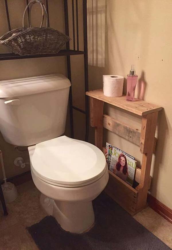 25+ Fantastic DIY Bathroom Pallet Projetcs