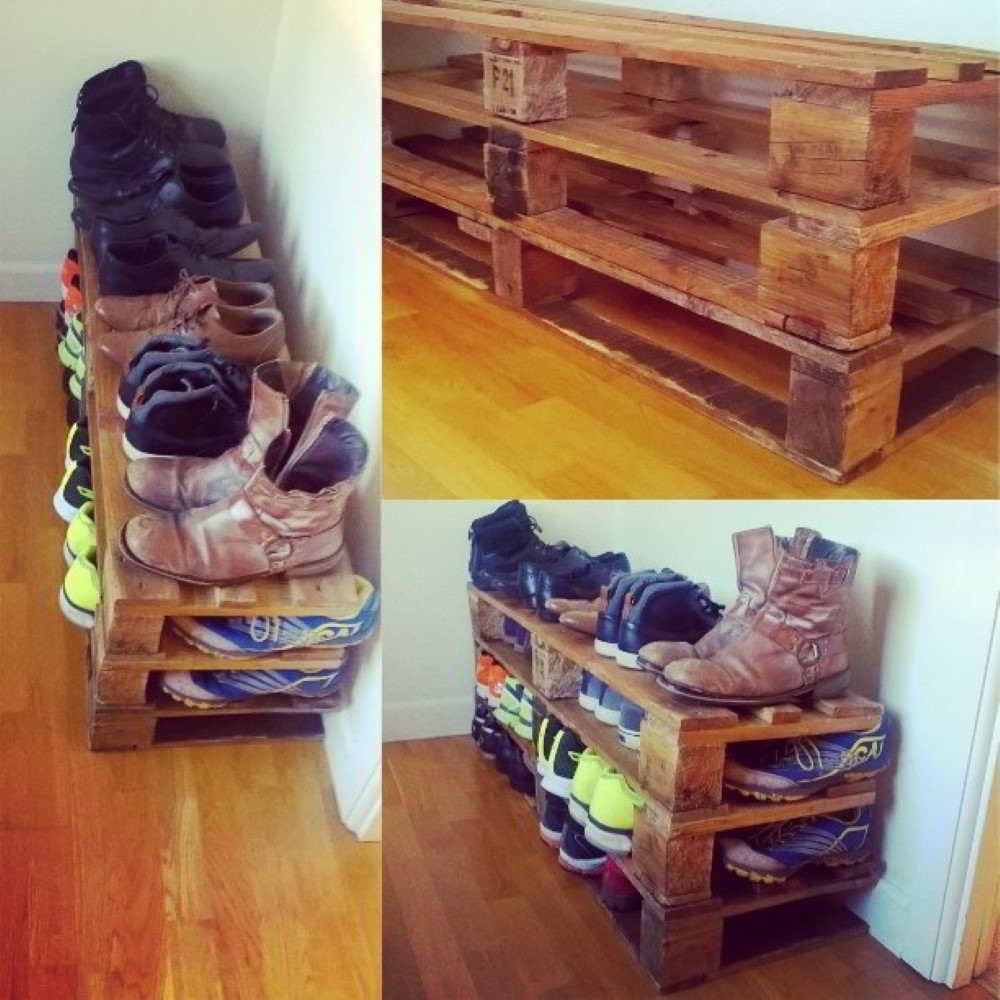 15+ Pallet shoe rack ideas