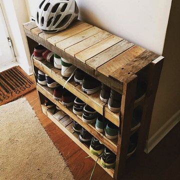 15+ Pallet shoe rack ideas