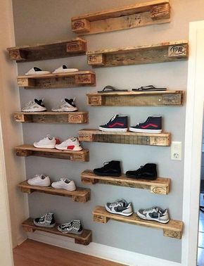 15+ Pallet shoe rack ideas