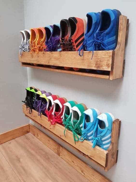 15+ Pallet shoe rack ideas