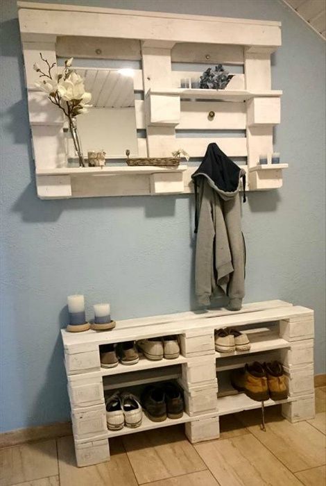 15+ Pallet shoe rack ideas