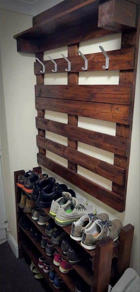 15+ Pallet shoe rack ideas