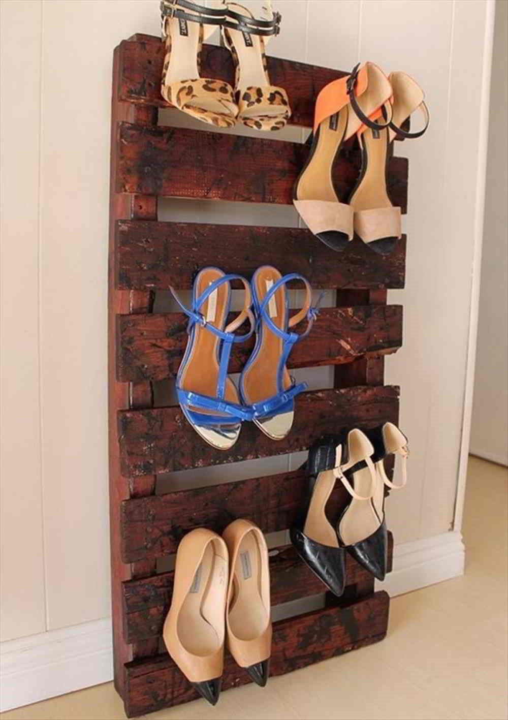 pallet shoe rack ideas 9