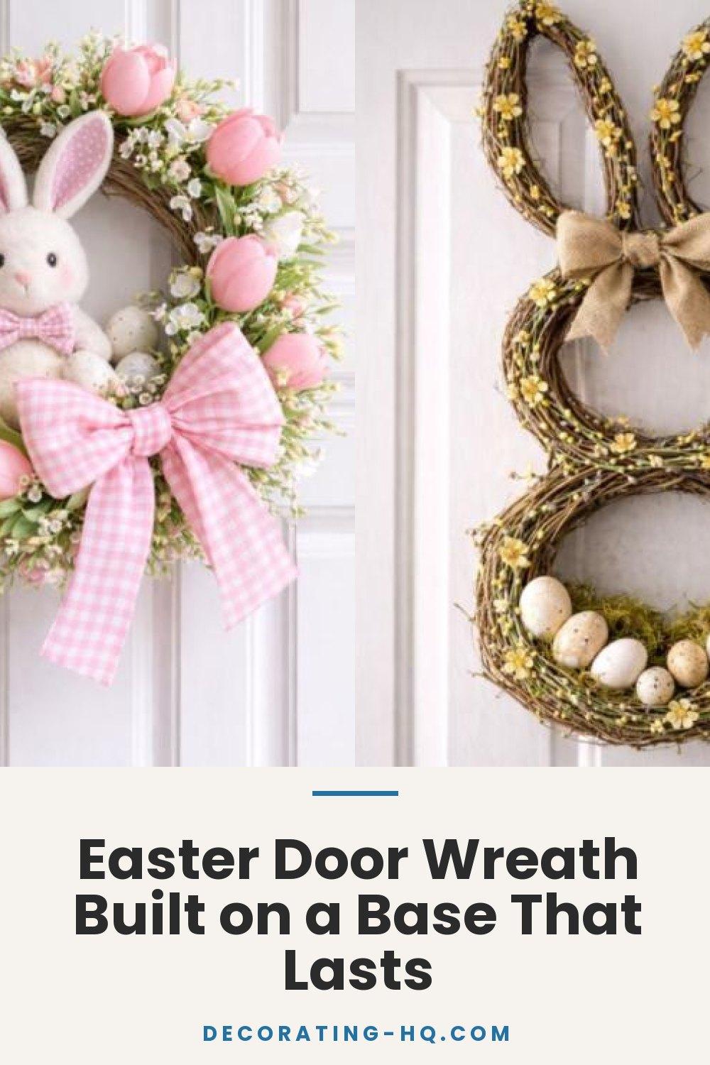 Easter Door Wreath Built on a Base That Lasts