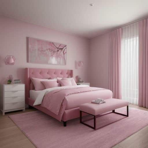 pink bedroom decor 5