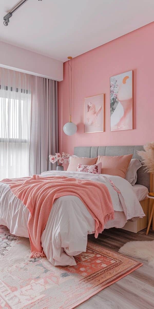 pink bedroom decor 8