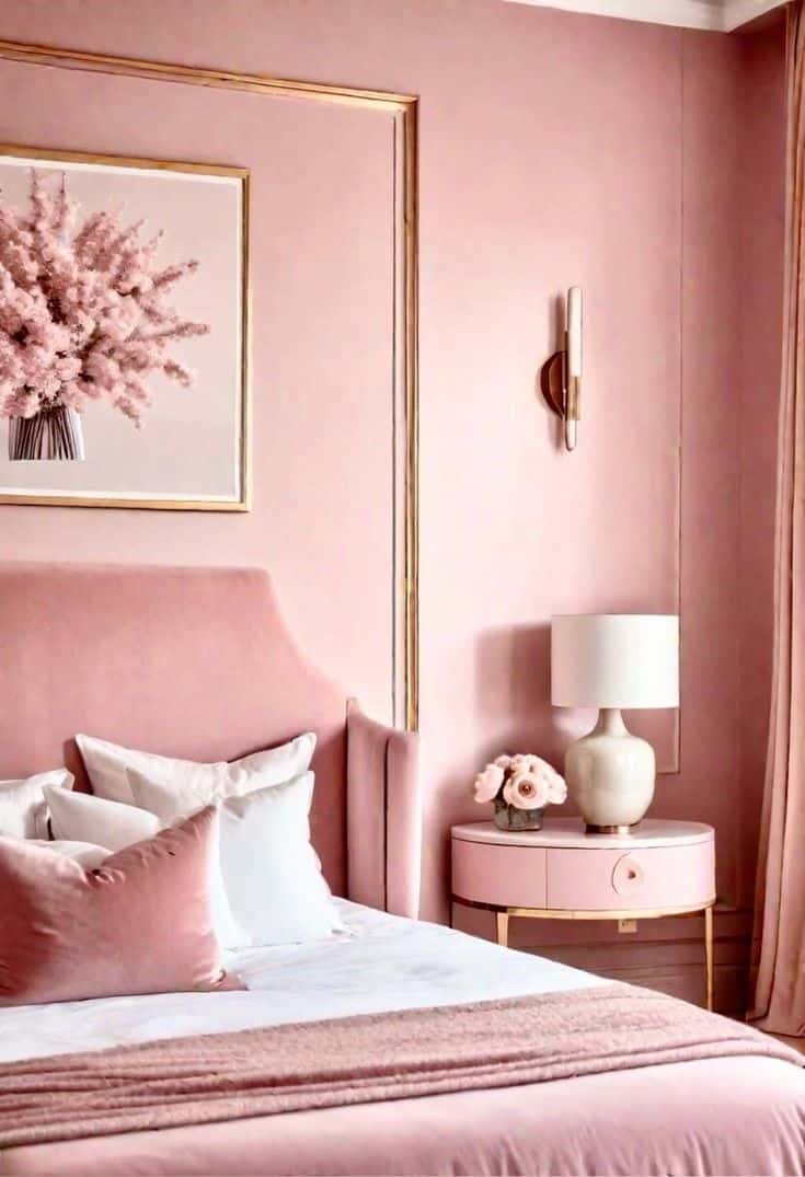 pink bedroom decor 9