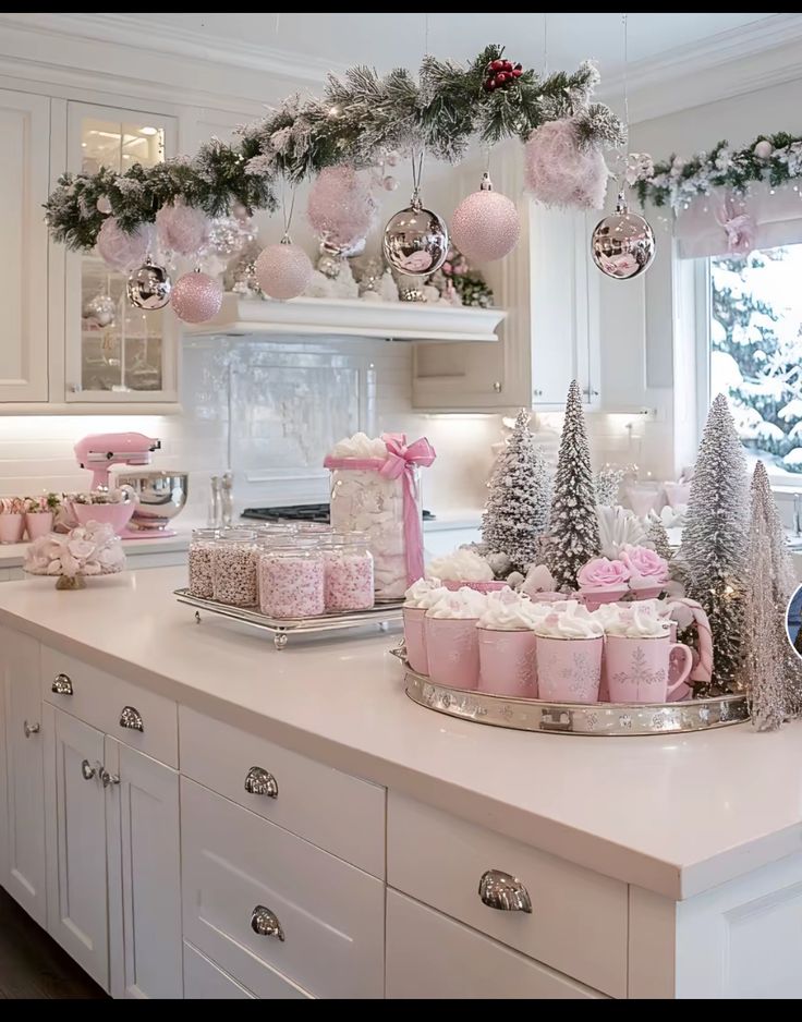 pink christmas ideas 7