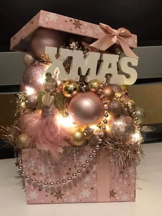 pink christmas ideas 9