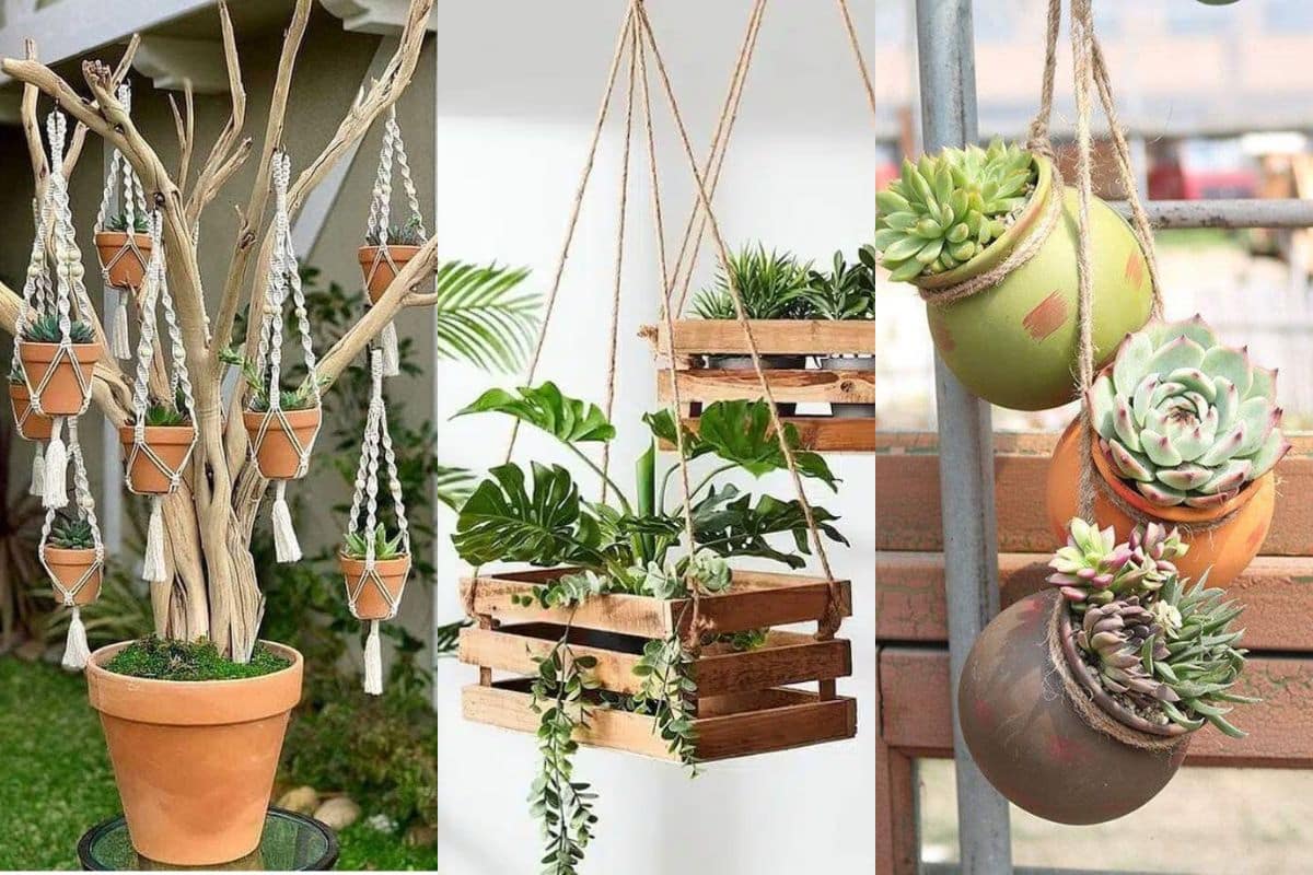 plant support ideas for hanging pots 7