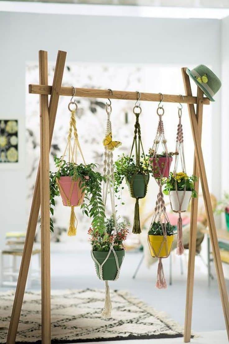 plant support ideas for hanging pots