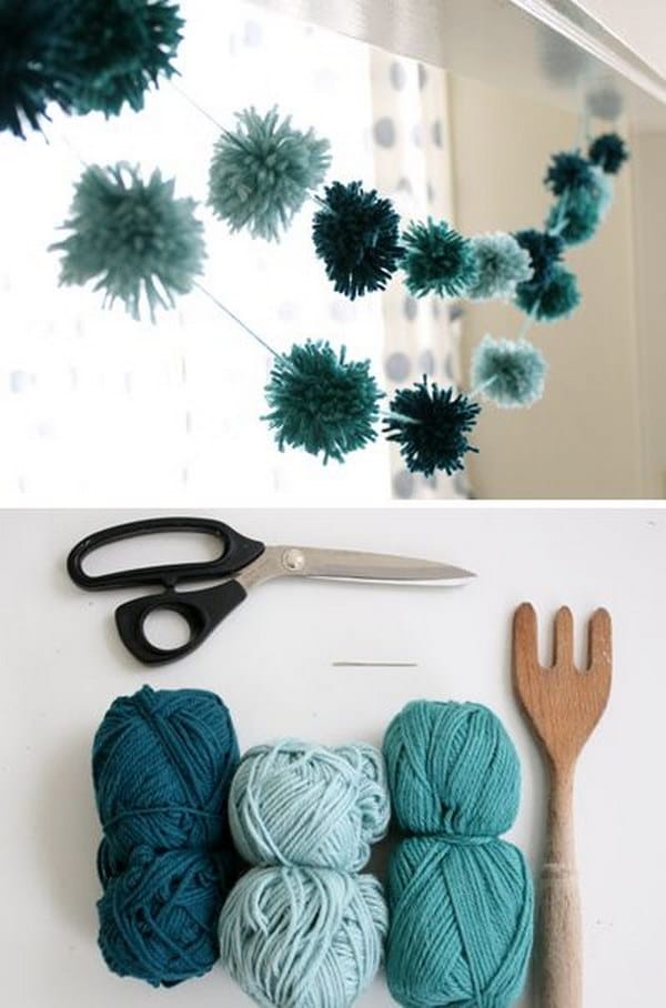 15+ Adorable Pom Pom Decor Ideas