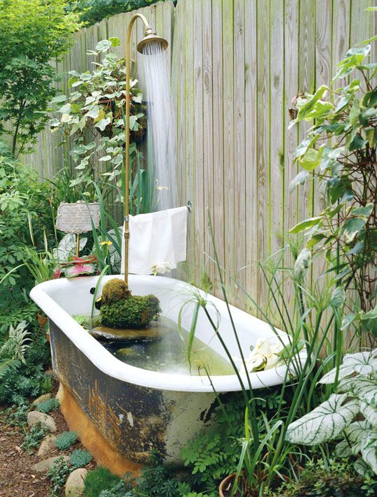 Bathtubs turned into beautiful ponds for your garden