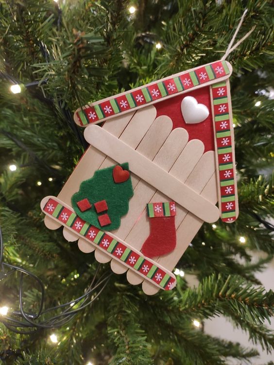 popsicle stick christmas crafts ideas 2