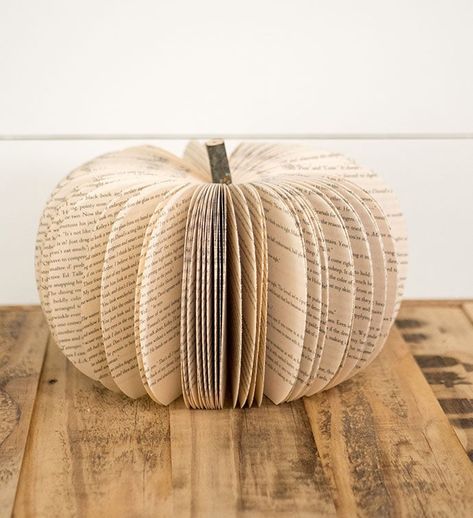 pumpkin made with used books 9