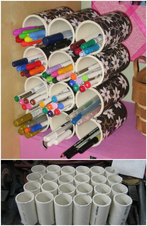 Ideas to Organize your Home with PVC Pipes