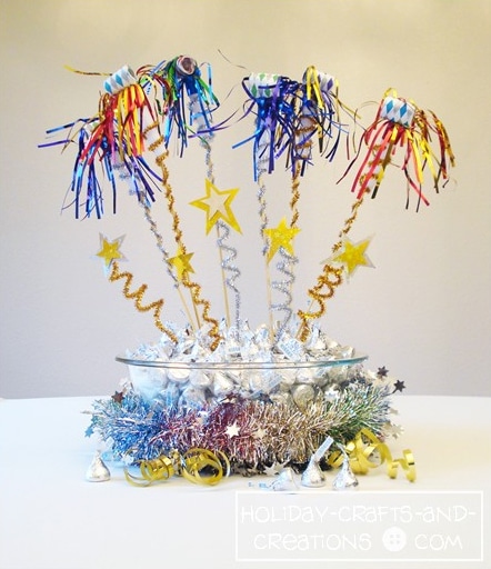 quick and easy noisemaker centerpiece