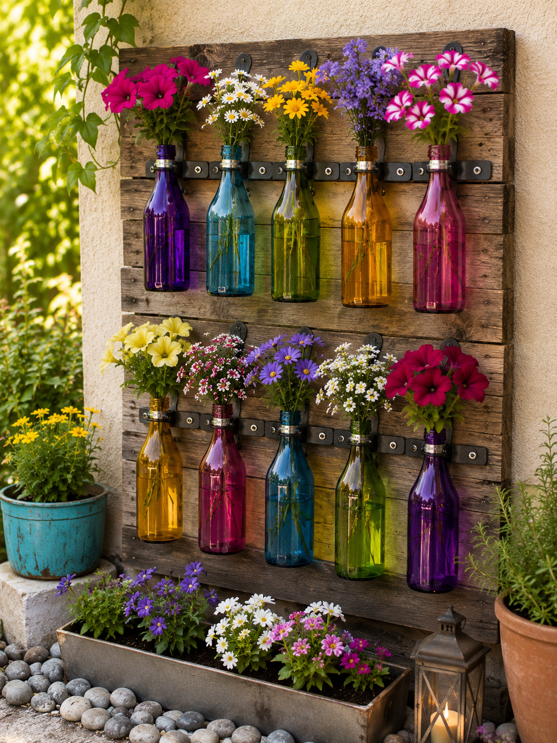 Rainbow Bottle Garden: Creative DIY Plant Display Rainbow Bottle Garden: Creative DIY Plant Display rainbow bottle garden 2
