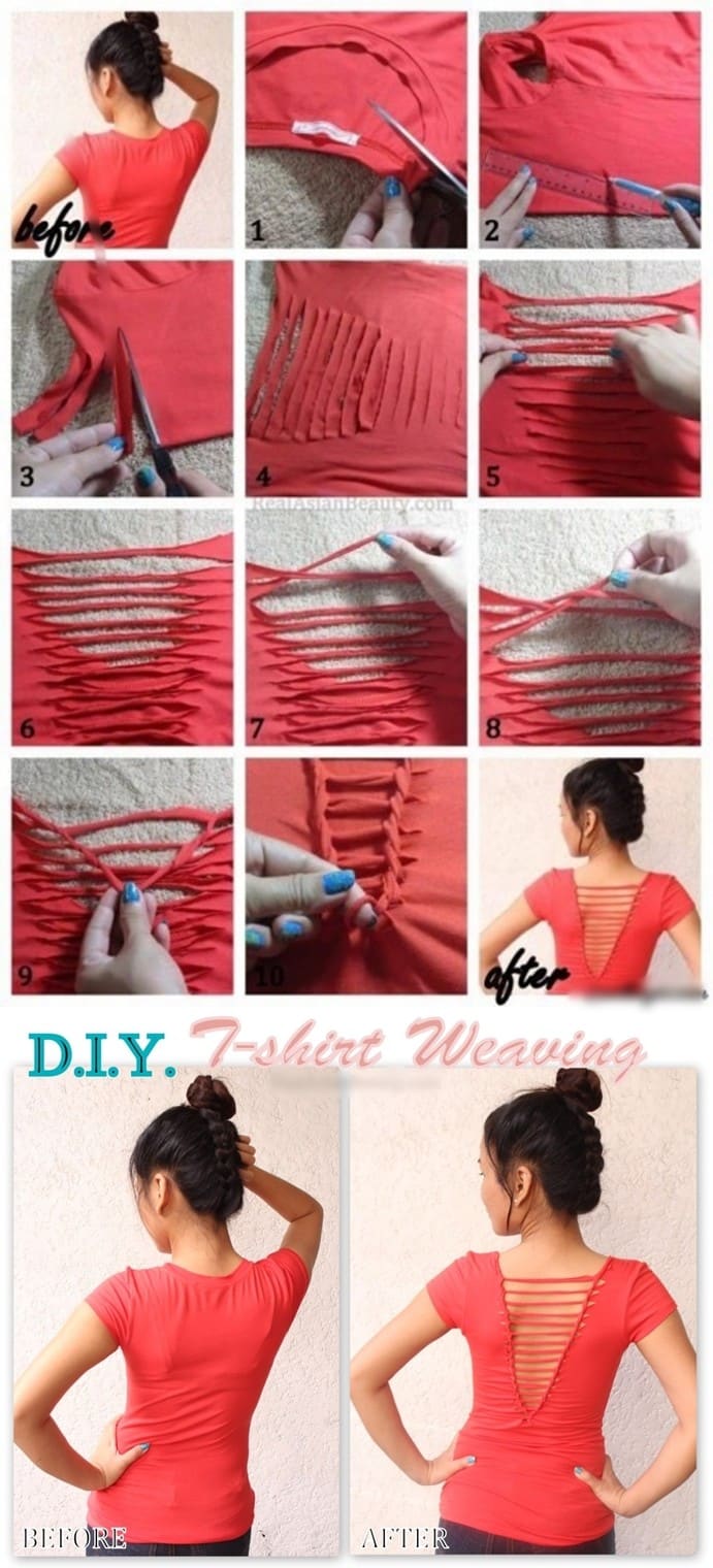 Wonderful DIY Refashion Old T shirt