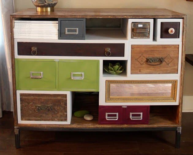 15+ Best Ideas to Reuse Old Drawers and Make Stunning Furniture